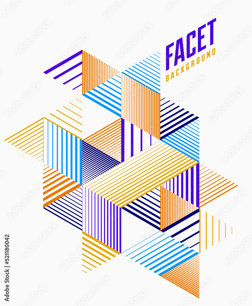 Canvas Prints polygonal low poly vector abstract design, artistic retro style background for ads or prints, cover 