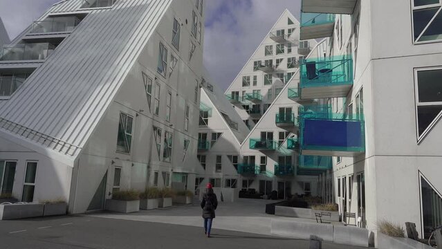 Modern residential buildings. Denmark. Aarhus.