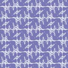 Contemporary art with creative shapes, seamless pattern, .undulating lines