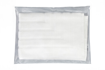 Cotton bath mat isolated on white background
