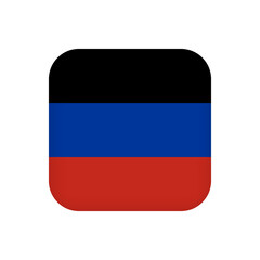 Donetsk Republic flag, official colors. Vector illustration.