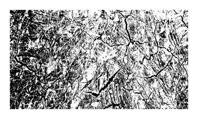 Broken texture Wall land effect, grunge texture, Overlay Distress, grungy, monochrome Design Stylish modern Crack Effect background for different print products, Vector Vintage illustration