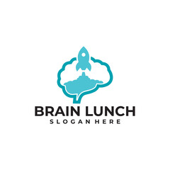 brain logo vector design template