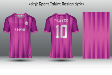 Football jersey mockup, soccer jersey mockup, cycling jersey mockup and sport jersey mockup with abstract geometric pattern Free Vector © Ibnu