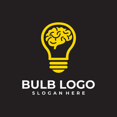 creative bulb logo vector design template