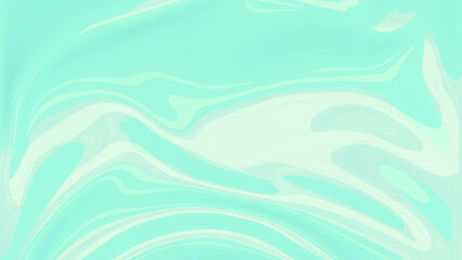 Abstract turquoise background glass wave. Shimmering texture 3d render. Crystalline liquid, glossy glass liquid silk. Plastic design element for banner background, wallpaper