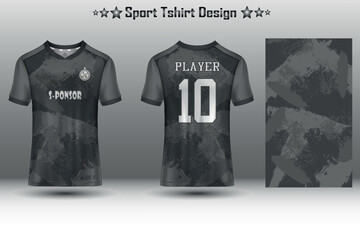 Football jersey mockup, soccer jersey mockup, cycling jersey mockup and sport jersey mockup with abstract geometric pattern Free Vector © Ibnu