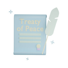 3d peace icon illustration