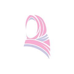 Modern hijab logo template