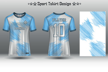 Football jersey mockup, soccer jersey mockup, cycling jersey mockup and sport jersey mockup with abstract geometric pattern Free Vector © Ibnu