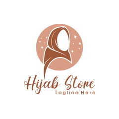 Premium quality vector logo hijab store
