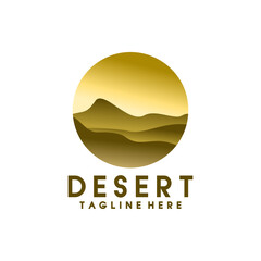 Desert logo vector template