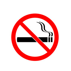 No smoking sign on transparent background