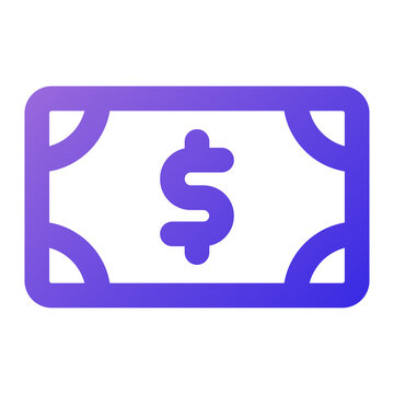 recommend clip art: money icon outline gradient style