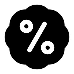 discount sale icon solid style