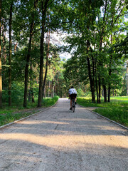 person riding a bicycle