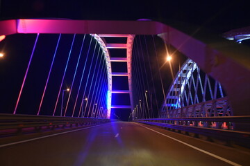 bridge at night