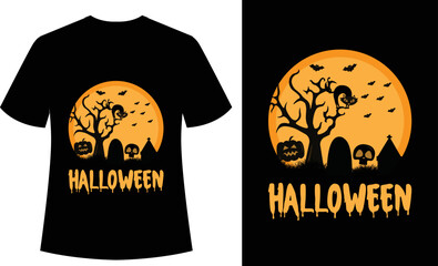Halloween Vintage and Retro, typography, happy halloween, tshirt design, spooky, horror