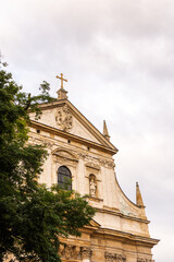 Streets of the old city in Krakow, Poland