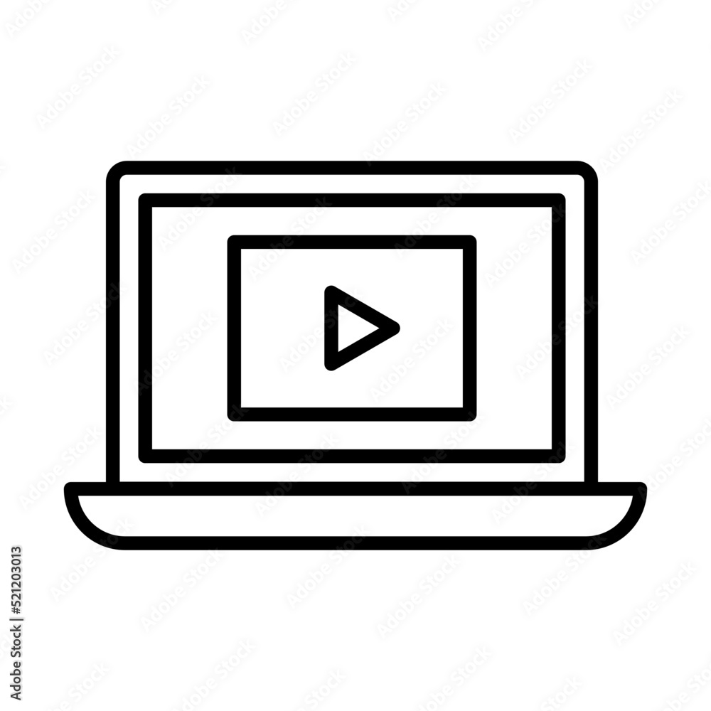 Poster notebook line icon