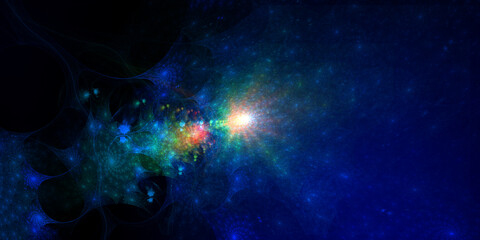 Grafisches Fraktal Hintergrund Motiv für Druck und WEB