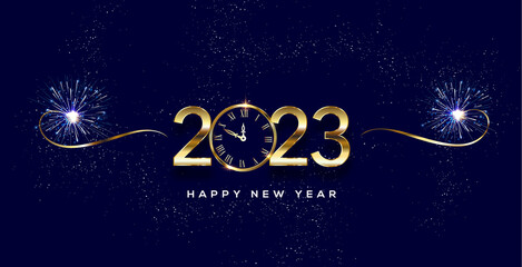 Fototapeta na wymiar 2023 Happy New Year