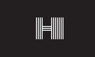 Alphabet letter icon logo HI