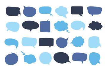 Speech Bubble set. Talk bubble. Cloud speech bubbles collection. Vector Design