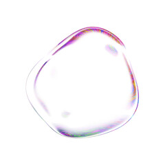 Glass abstract shapes objects on a transparent background