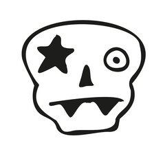 Weird skull and very scary