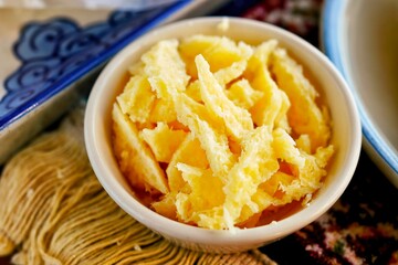 Butter milk cakes, Dairy products in the diets of steppe peoples Tibet, Mongolia, Kazakhstan