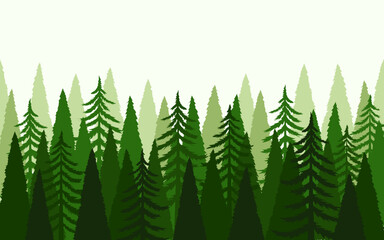 green pine trees nature background 