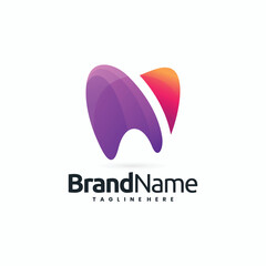 Obraz premium tooth vector logo icon illustration