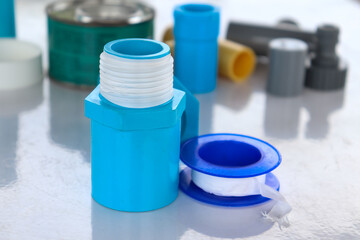 Pipe Thread Seal Tape. Tape for Screw Fittings