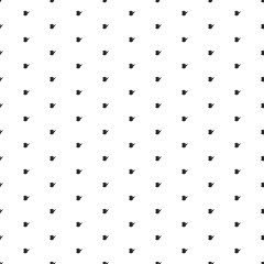 Square seamless background pattern from geometric shapes. The pattern is evenly filled with small black palette symbols. Vector illustration on white background