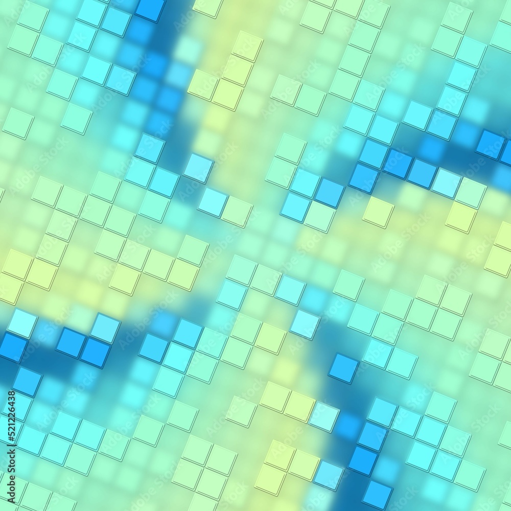 Poster abstract multicolored low poly mosaic square tiles style background bright geometric tiles
