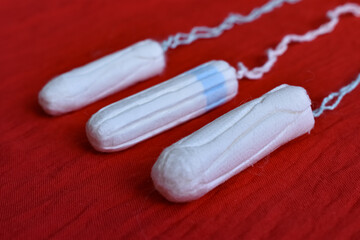Woman tampons as a means of intimate hygiene
