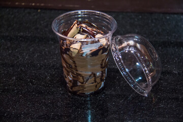 food photography, dessert and candy shot, photo is selective focus with shallow depth of field. Photos taken at Cairo Egypt 