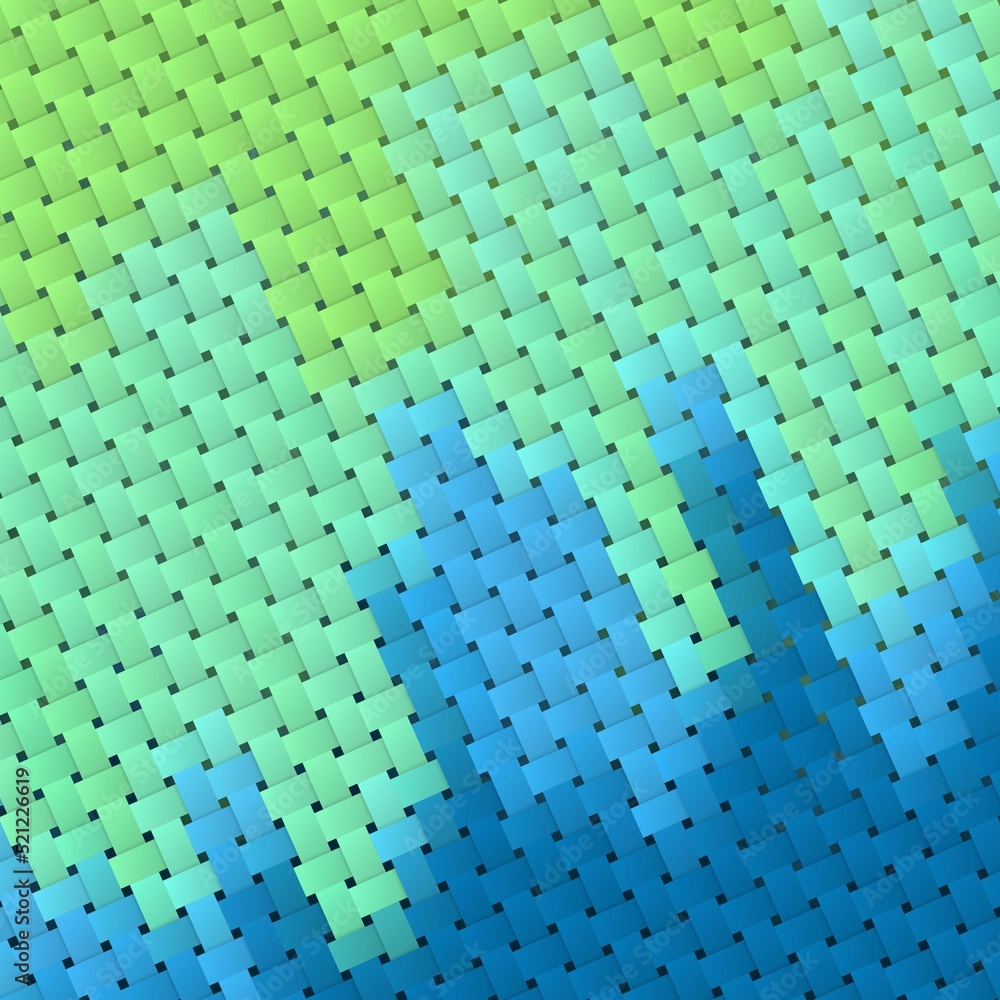 Poster an interlaced fiber checkered surface elements wicker plastic weave pattern texture background.
