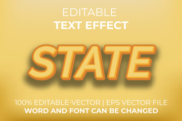 State text effect, easy to edit
