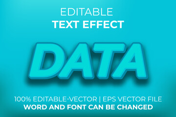 Data text effect, easy to edit
