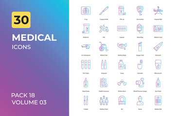 Medical icons collection. Set contains such Icons as hospital, doctor, and more