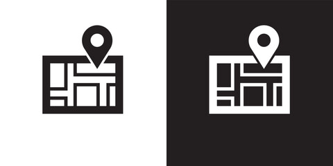 Maps icons design vector. Location pointer symbol illustration.
