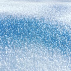 snow frozen covered background, white and blue colors