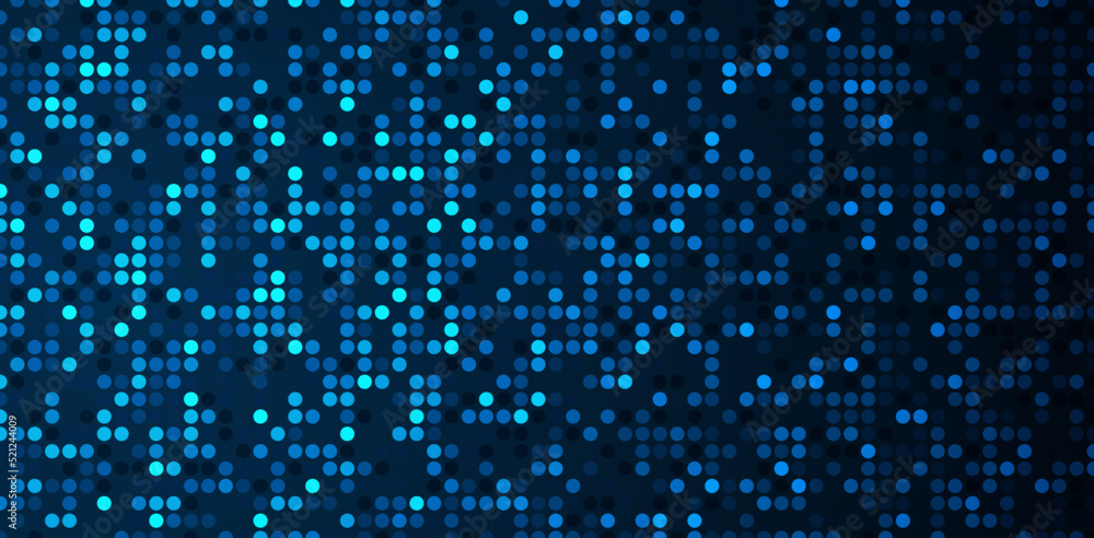 Poster abstract blue gradient background with dots