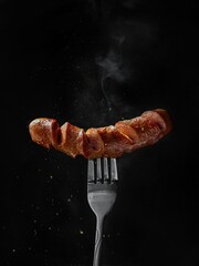 sausages on the grill