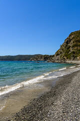 Capoliveri, Norsi, Elba, Bucht, Strand, Badestrand, Golfo Stella, Capo Norsi, Felsen, Küste, Insel, Segelschiffe, Wassersport, Toskana, Toskanischer Archipel, Sommer, Italien
