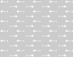 魚の骨のイラスト素材　背景素材