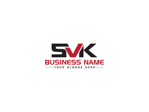 Abstract SVK Logo Letter Design, Colorful SV s v k Logo Icon Vector Image And Three Letter Design For Your All Business