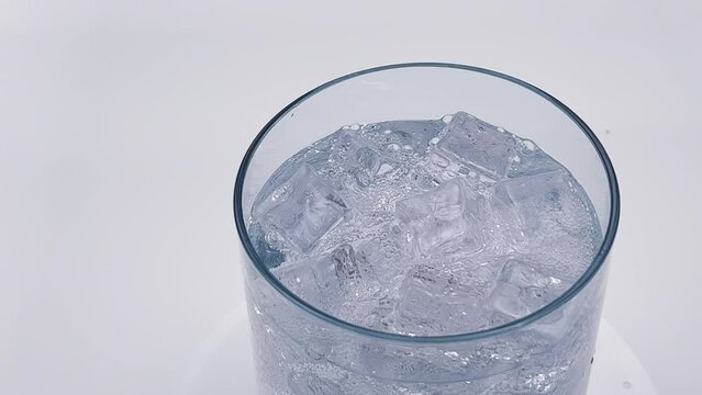 glass of water  background.